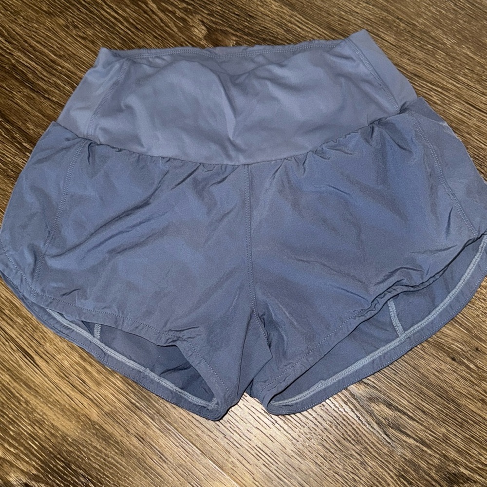Blue athletic shorts
